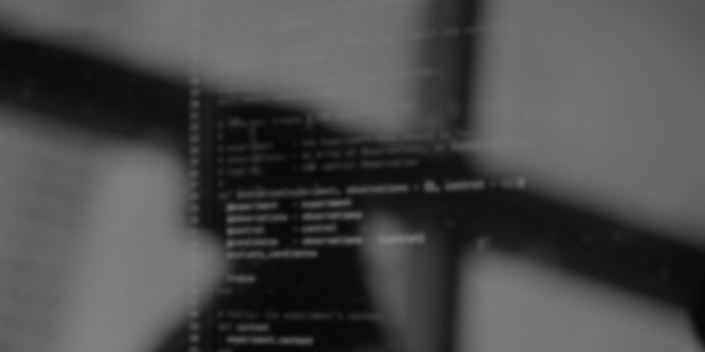 Blurred code background